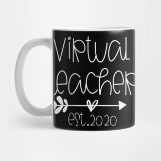 Appreciation Gift Virtual Teaching Virtual Teacher Est 2020 Mug